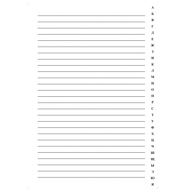 Алфавитная книжка бумвинил A4 96 листов бордовая (205x290 мм) арт ...