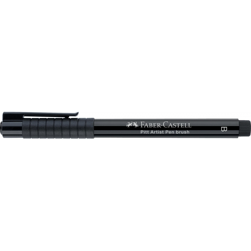 Ручка капиллярная Faber-Castell «Pitt Artist Pen Brush» цвет 199 черная, кистевая
