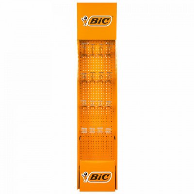 Стойка напольная для размещения товара BIC, 154.5×40х30 см, 15 крючков, БЕЗ НАПОЛНЕНИЯ