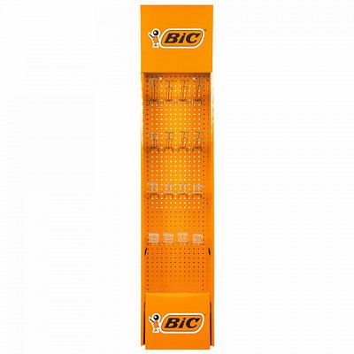 Стойка напольная для размещения товара BIC, 154.5×40х30 см, 15 крючков, БЕЗ НАПОЛНЕНИЯ