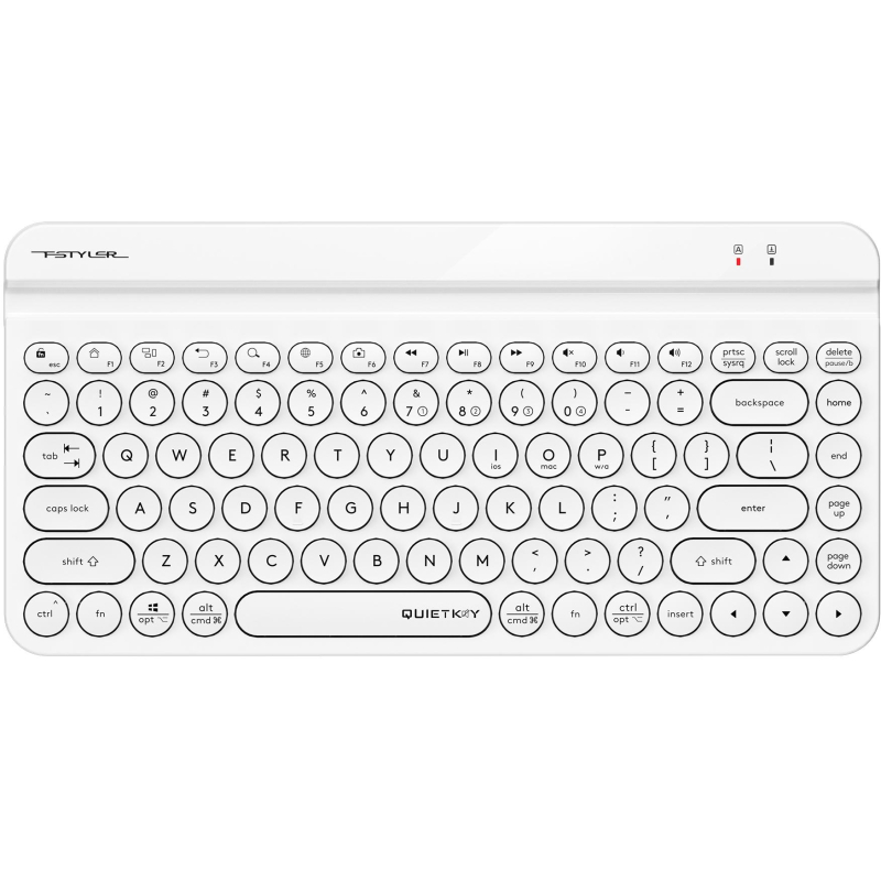 превью Клавиатура A4Tech Fstyler FBK30 белый USB BT/Radio slim(FBK30 WHITE)
