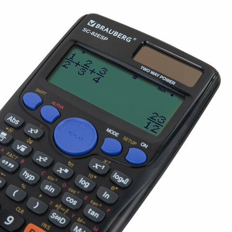 Калькулятор инженерный BRAUBERG SC-82ESP (165×84 мм)252 функции10+2 разрядовдвойное питание271723