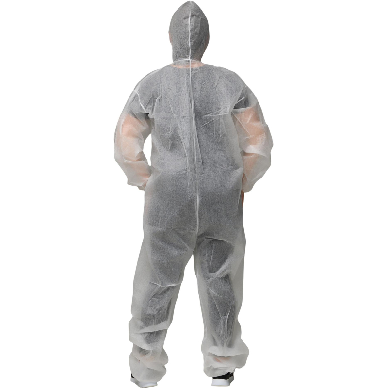 Комбинезон одноразовый Каспер, белый, 45 г/м2, р. М, кп