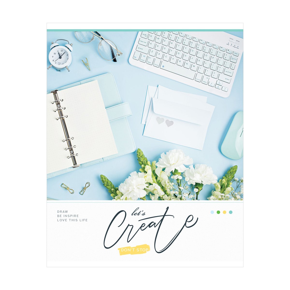 Тетрадь 96л., А5, клетка на гребне ArtSpace «Стиль. Don`t stop create»