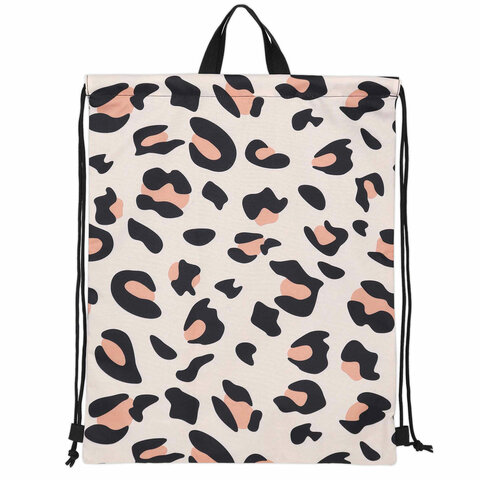 Мешок для обуви BRAUBERG большой удобный с ручкой, 51×41 см, «Wild spots»
