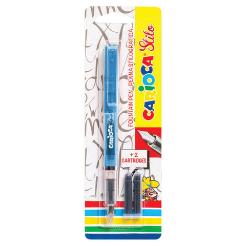 Ручка перьевая CARIOCA «Stilo», иридиевое перо, 2 сменных картриджа ...