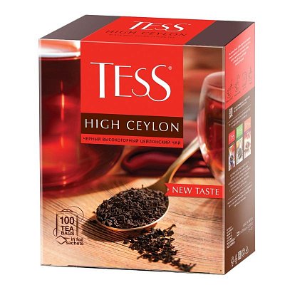 Чай черный пакетированный Tess High Ceylon, 2.25гх100пак