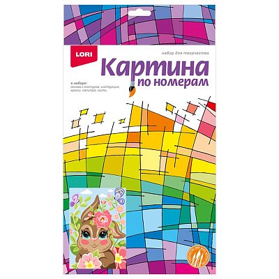 Картина по номерам Весенний зайчик для малышей