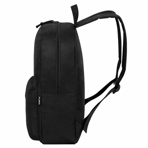 Рюкзак STAFF WALKER универсальный, с карманом, черный, 43×30х12 см