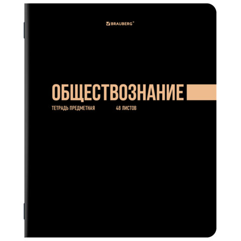 Тетради предметные, КОМПЛЕКТ 12 ПРЕДМЕТОВ, 48 л., обложка картон, BRAUBERG «КЛАССИКА BLACK»