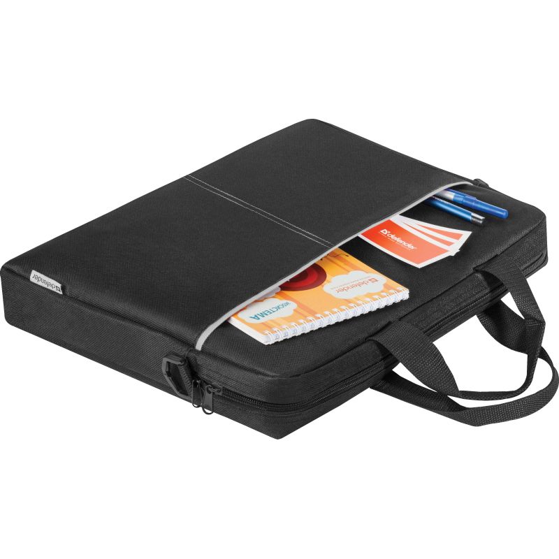 Сумка для ноутбука Defender Lite 15.6 черный + серый, карман