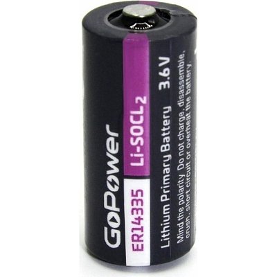 Батарейка GoPower 14335 2/3AA PC1 Li-SOCl2 3.6V (1/10/500)
