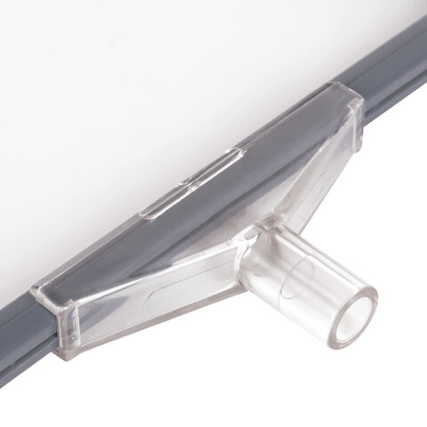 Стойка-инфодержатель напольная (ценникодержатель), 210×300 мм, А4, сталь, СЕРАЯ, BRAUBERG