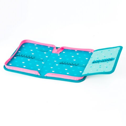 Пенал без наполнения BRAUBERG, 1 отделение, 1 откидная планка, ткань, 20×14 см, «Girl», 229283