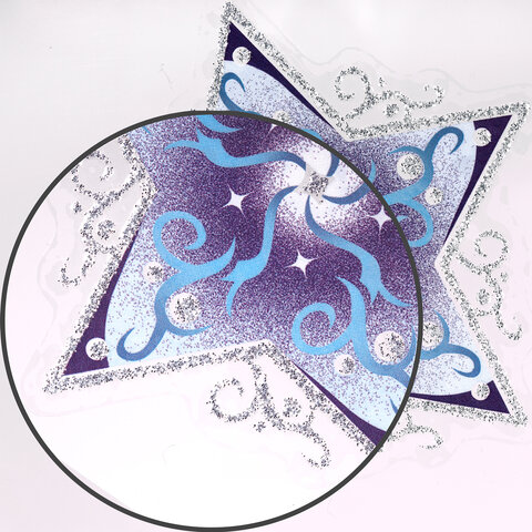 Украшение для окон и стекла ЗОЛОТАЯ СКАЗКА «Синие снежинки 4», 30×38 см, ПВХ