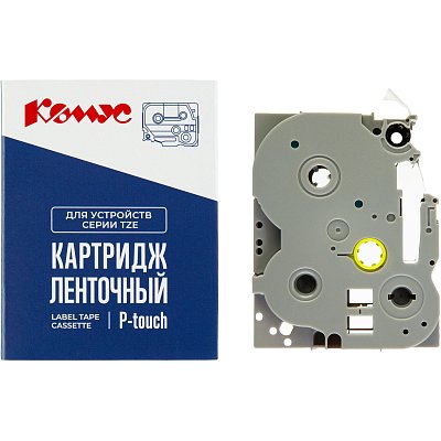 Картридж Комус TZE-721(Brother TZE-721 черный на зеленом,9мм/8м)