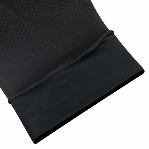 Перчатки нитриловые сверхпрочные с текстурой SFM MEGA TEX BLACK 25 пар (50 штук)XL (очень большой)