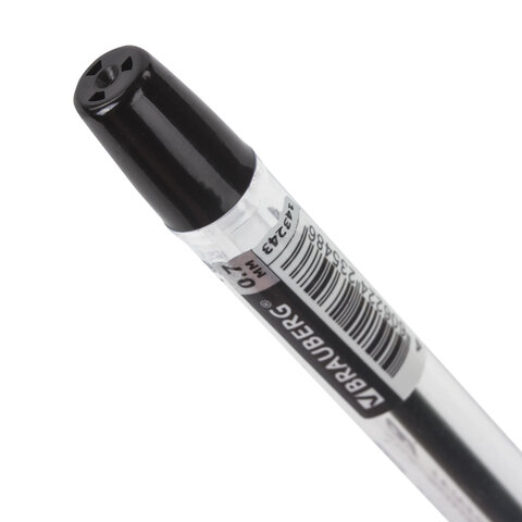 Ручка шариковая масляная с грипом BRAUBERG «Model-XL» ORIGINAL, ЧЕРНАЯ, узел 0.7 мм, линия письма 0.35 мм, 143243