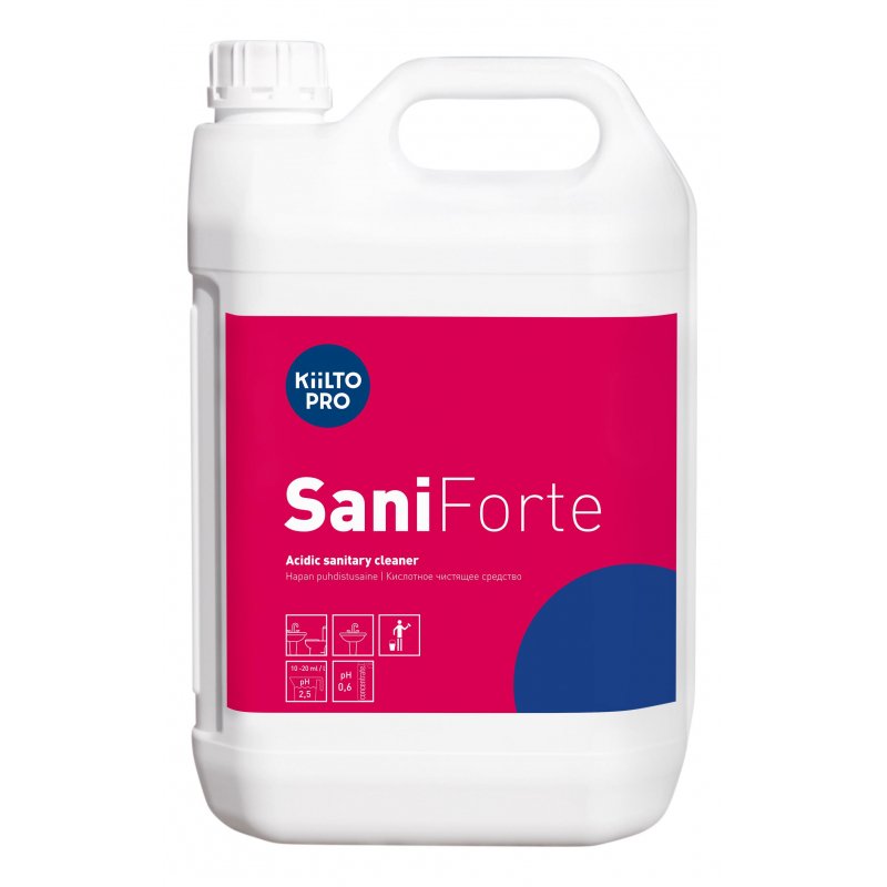 превью Чистящее средство для удаления налета и ржавчины Kiilto SaniForte 5 л (концентрат)