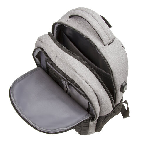 Рюкзак BRAUBERG URBAN универсальныйс отд. для ноутбукаUSB-портDetroitсер46×30х16 см,229894