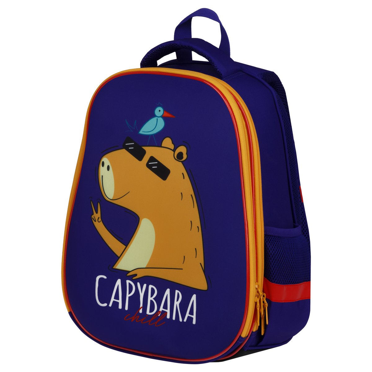 Ранец ArtSpace School Friend «Capybara» 39×30×18см, 2 отделения, 2 кармана, анатомическая спинка