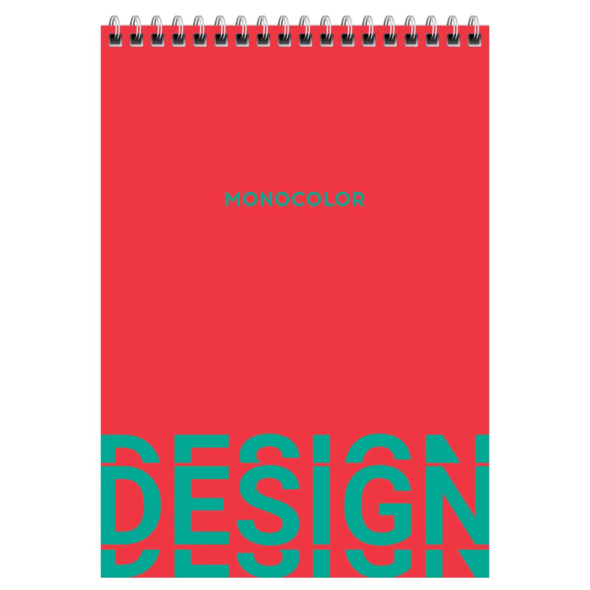 Блокнот А5 80л. на гребне BG «Mono design», твердая обложка, глянцевая ламинация