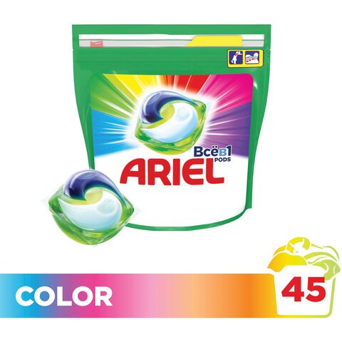 Средство для стирки в капсулах 45 шт. ARIEL (Ариэль) «Color» арт ...