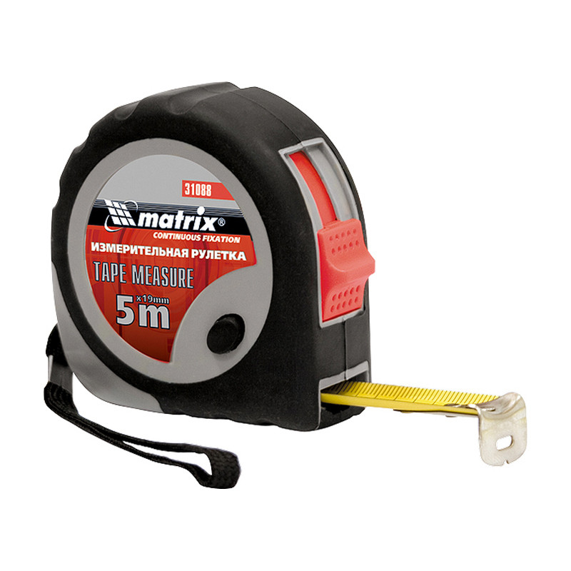 Рулетка Continuous fixation, 5 м х 19 мм, MATRIX (31088)