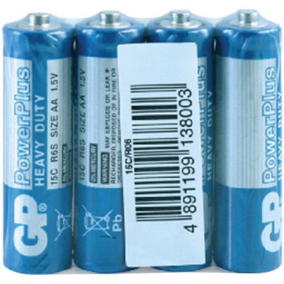 Батарейка GP PowerPlus AA (R06) 15G солевая, OS4