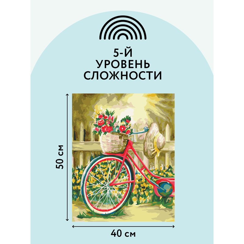 Картина по номерам на холсте ТРИ СОВЫ «Солнечный день», 40×50, с акриловыми красками и кистями