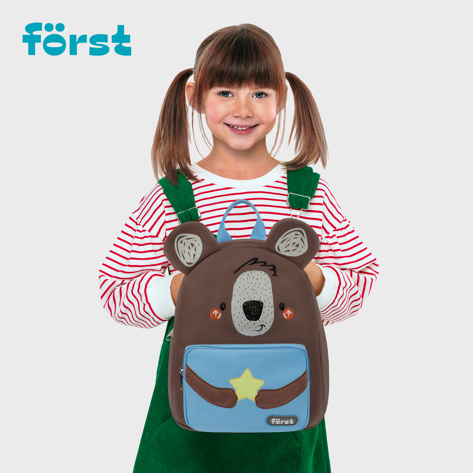 Рюкзак Först F-Kids «Teddy Dream» 30×23×13см, 1 отделение, уплотненная спинка