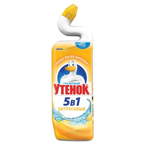 превью Средство для уборки туалета 900 мл ТУАЛЕТНЫЙ УТЕНОК «Цитрусовый»