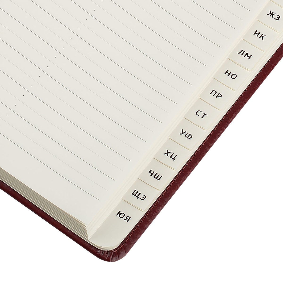 Телефонная книга А5, 80л., кожзам, BG «Nebraska. Dark red», с вырубкой
