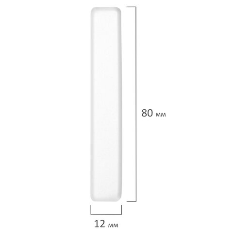 Мел белый БЕЗ ПРИМЕСЕЙ квадратный 25 штук, мягкое письмо, ПИФАГОР, картонная упаковка