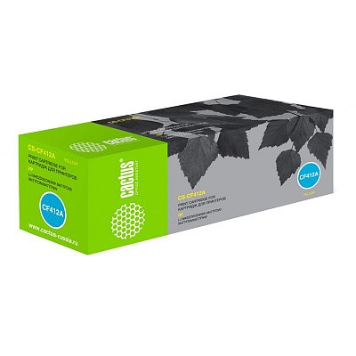 Картридж совм. Cactus CF412A желтый для HP LJ M452DW/DN/NW M477FDW/M477FDN/M477FNW (2300стр. )