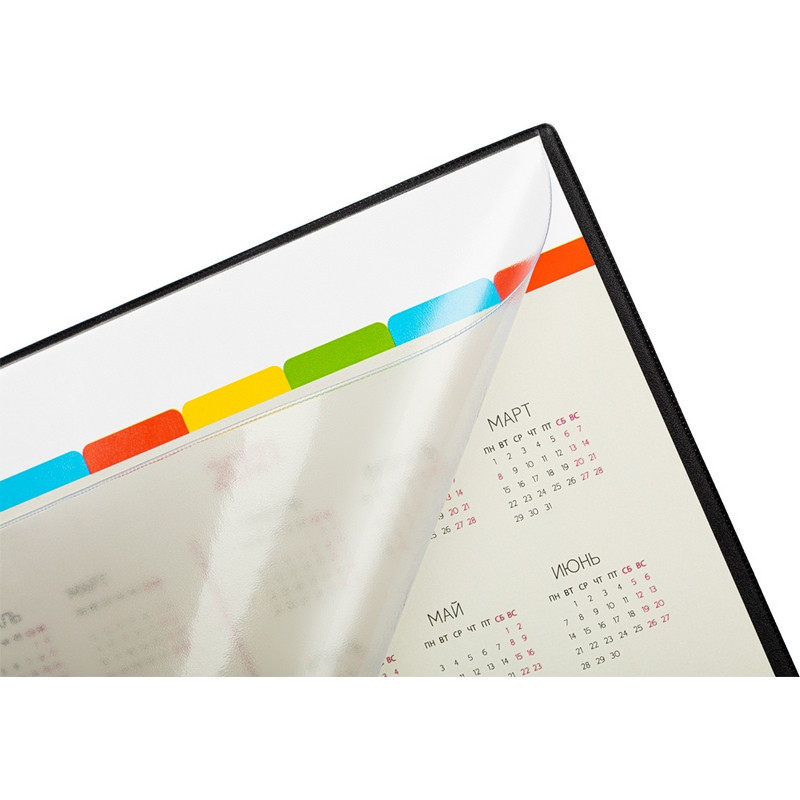 Коврик на стол Attache 59×38см с прозрачным листом календарь на текущий год  - купить в Москве оптом и в розницу в интернет-магазине Deloks