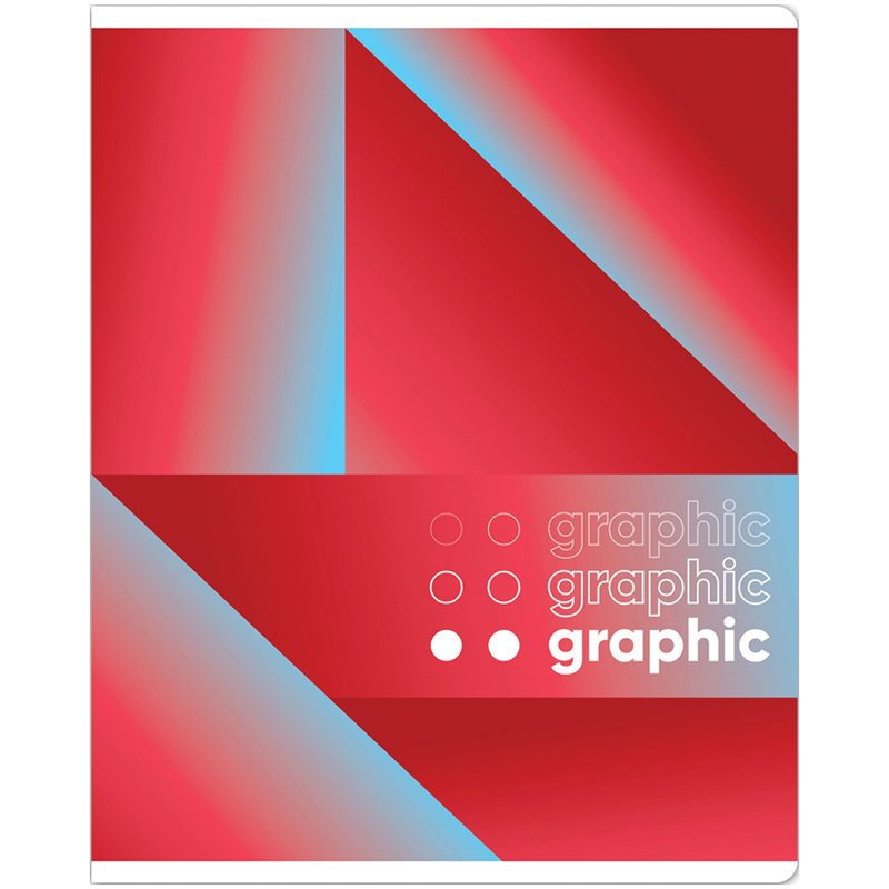Тетрадь 12л., клетка ArtSpace «Моноколор. Graphic mono», эконом
