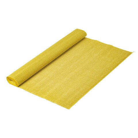 Бумага гофрированная (ИТАЛИЯ) 140 г/м2, янтарная (979), 50×250 см, BRAUBERG FLORE