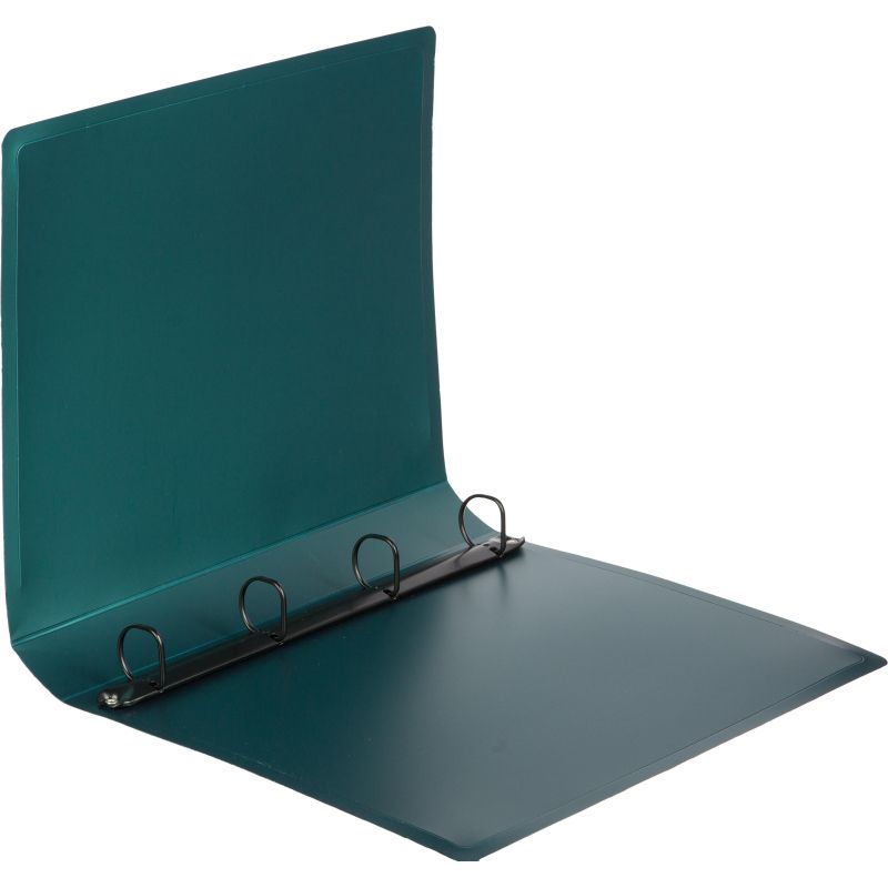 Папка на 4-х кольцах Attache Metallics А4.800мкм, 40мм, D-кол 25мм, зеленый