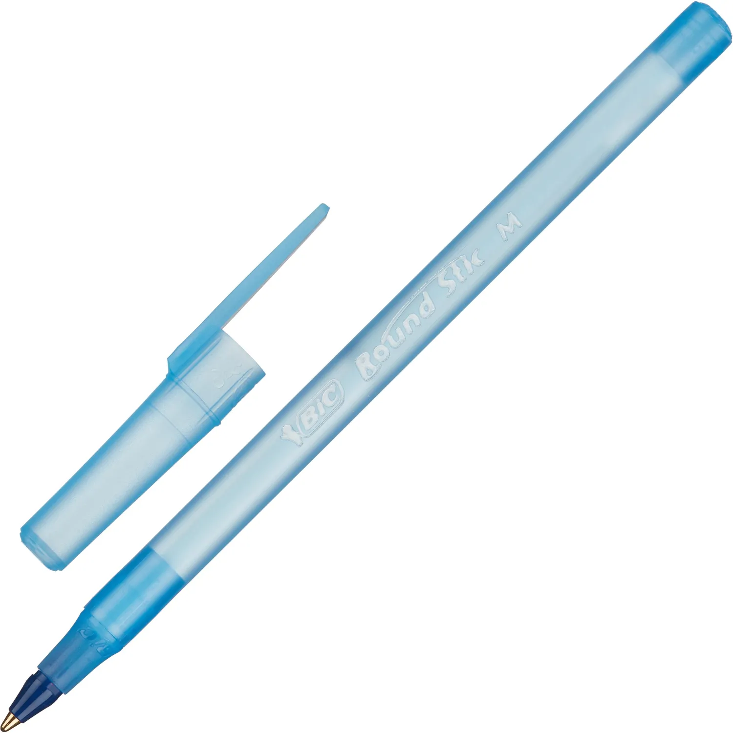 Ручка шариковая неавтоматическая BIC Round Stic синяя (толщина линии 0.32 мм)