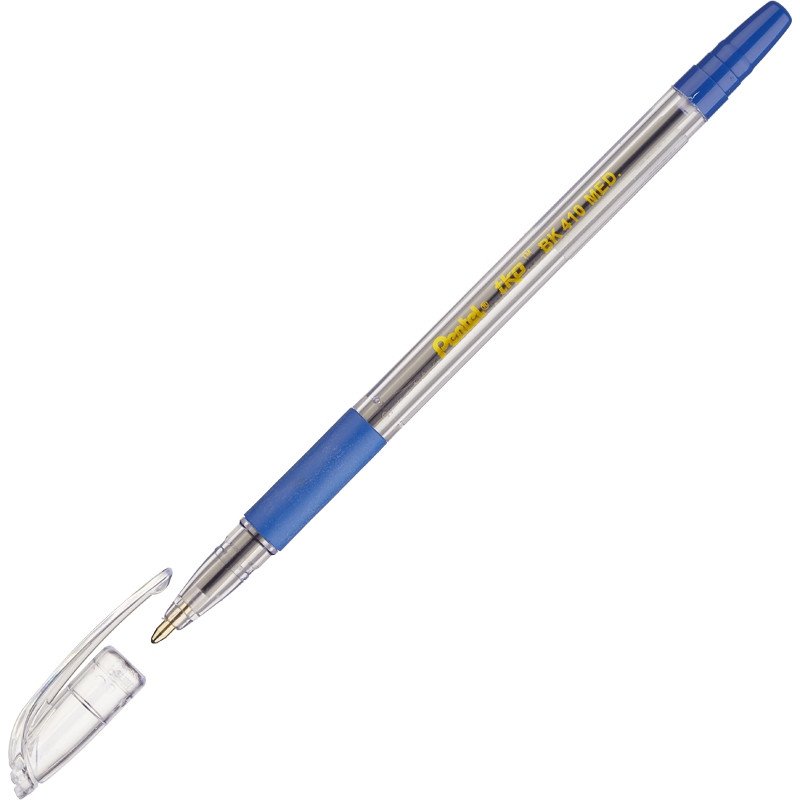 Ручка шариковая PENTEL BK410-С рез.манж.синий ст. 0,7мм  ЭКО