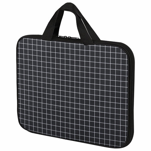 Папка на молнии с ручками BRAUBERG А4, 1 отделение, полиэстер, 20 мм, «Checkered»