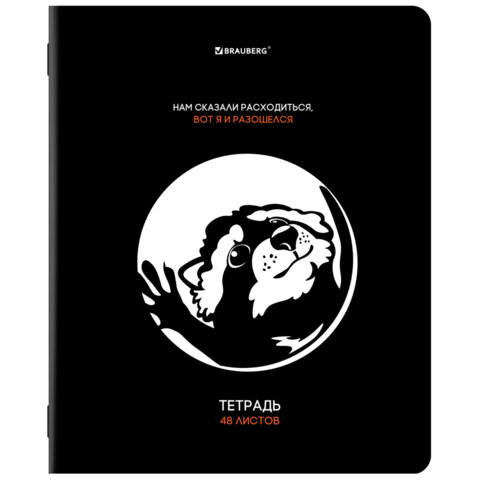 Тетради ДЭК А5 48 л. КОМПЛЕКТ 5 шт. BRAUBERG, скоба, клетка, TWIN-лак, «МЕМЫ»