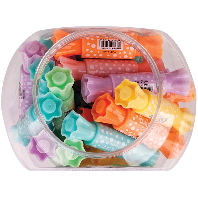 Текстовыделитель двусторонний MESHU «Candy», мини, ассорти, пулевидный/скошенный, 2/4мм