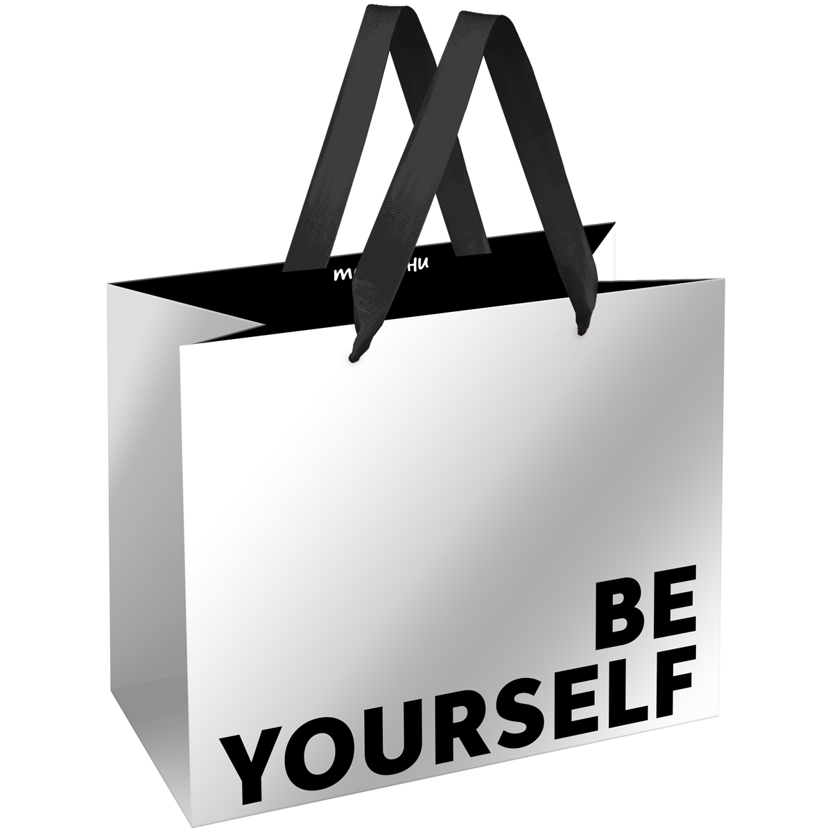 превью Пакет подарочный 23×18×10см MESHU «Be yourself», матовая ламинация