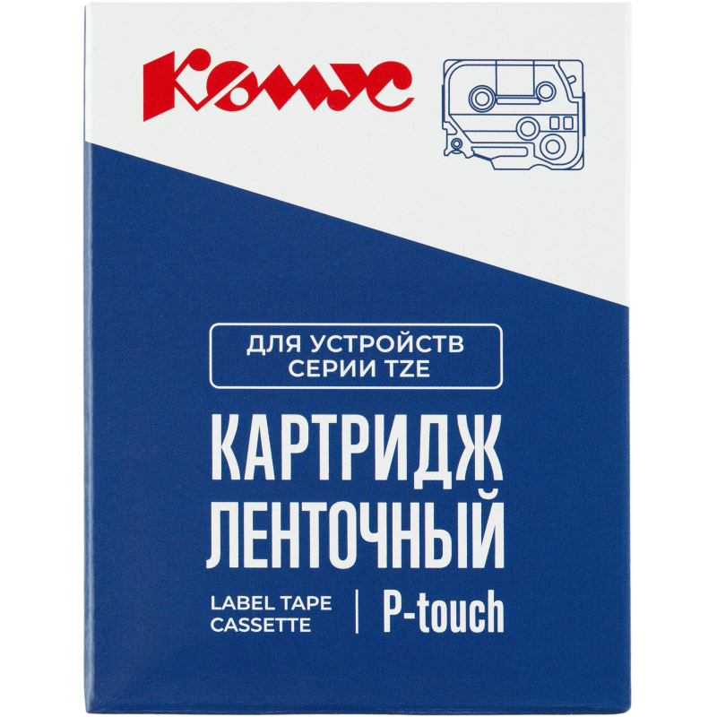 Картридж Комус TZE-651(Brother TZE-651 черный на желтом,24мм/8м)