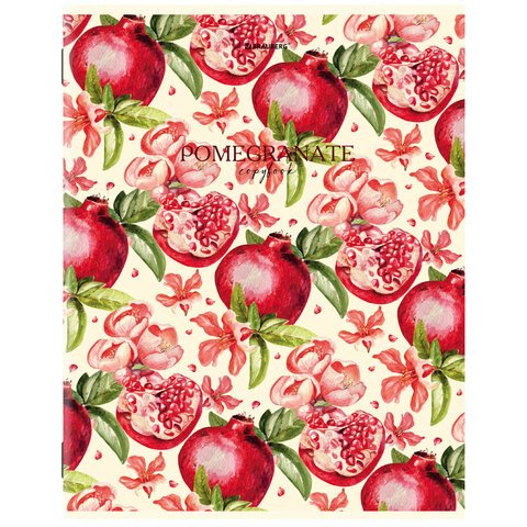 Тетради КОМПЛЕКТ 3 шт. А4, 96 л., BRAUBERG, скоба, клетка, глянцевый лак, «Fruits»