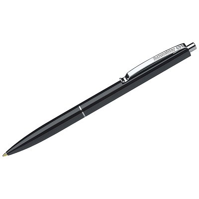 Ручка шариковая автоматическая Schneider «K15» черная, корпус черный, 1.0мм, штрих-код на корпусе