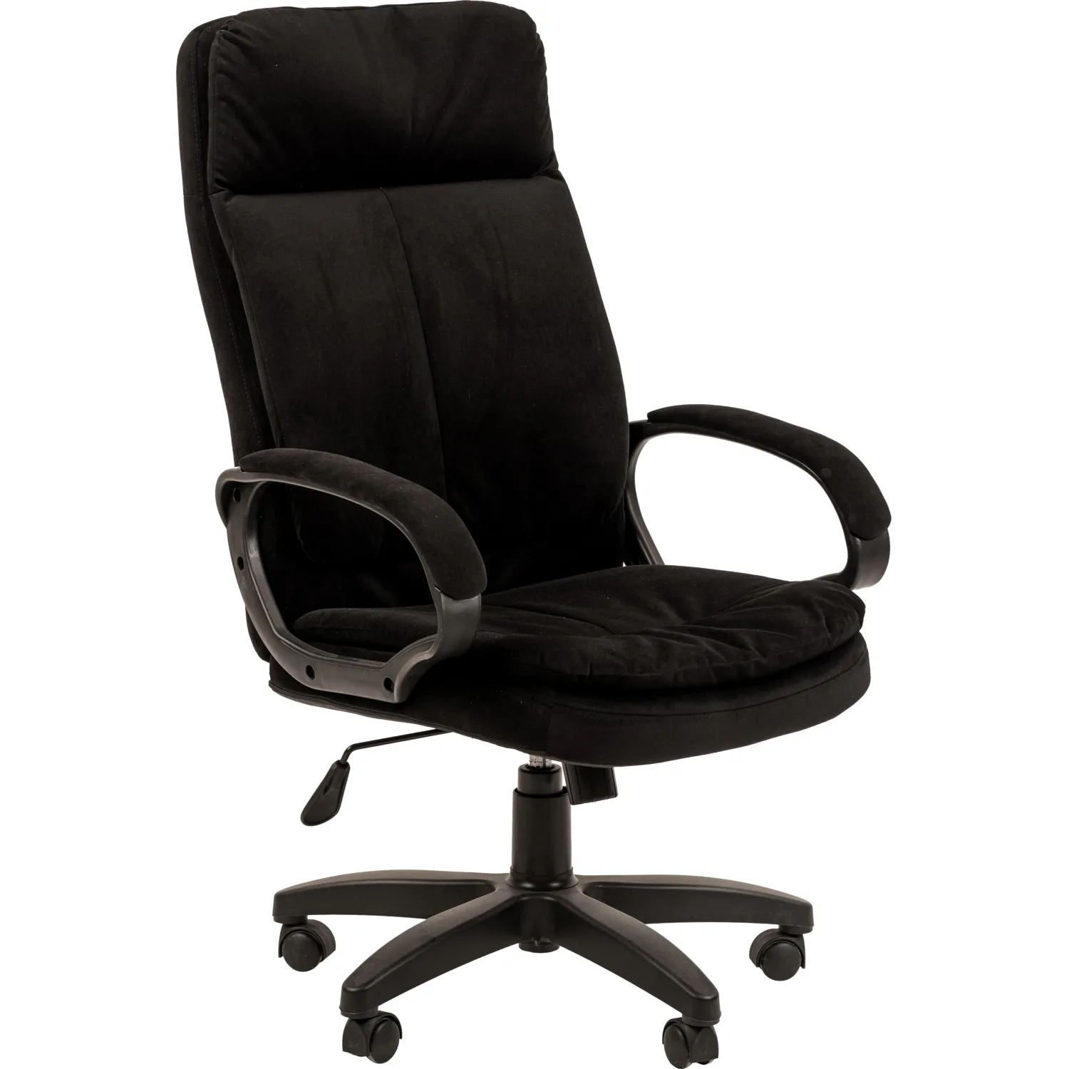 превью Кресло для руководителя Комус Мебель (Easy Chair) Easy Chair 691 чёрное (ткань, пластик)