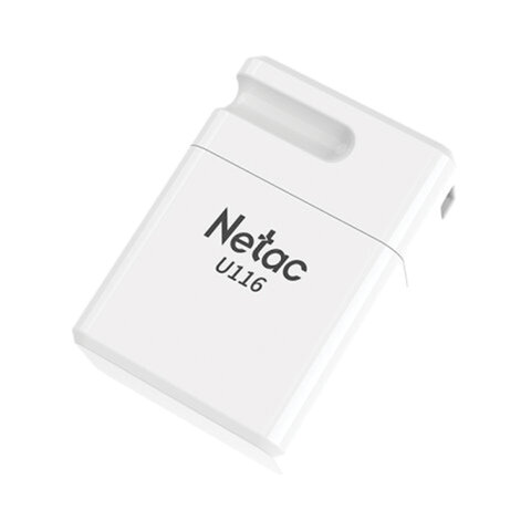 Флеш-диск 32 GB NETAC U116, USB 2.0, белый-20WH